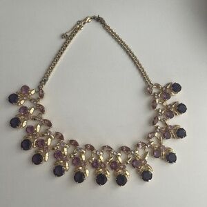 Purple gemstone necklace
